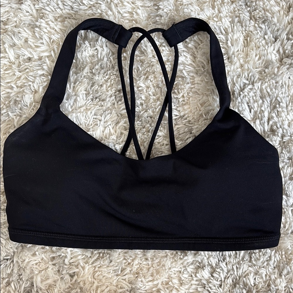 Lululemon Black Strappy Sports Bra